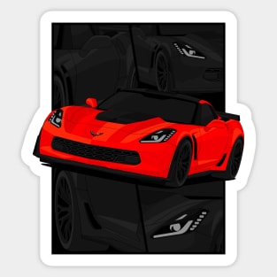 Z06 RED Sticker